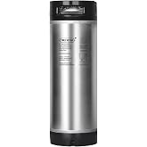 TWELVETAP 5 Gal Ball Lock Keg New Beer Keg Corny Tank 304 Stainless Steel Coke Syrup Milk Soda Barrel Rubber Handle Bucket Ball Lock Cornelius Style