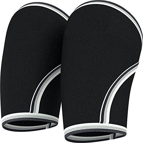 Elbow Sleeves (1 pair) - Compression &amp; Support For Weightlifting,Powerlifting,Tennis And Golfers - 5mm Neoprene Sleeve for Women and Men, Workouts,Arthritis, Tendonitis (small)