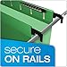 Pendaflex SureHook Reinforced Hanging Folders, Legal Size, Bright Green, 1/5 Cut, 20/BX (6153 1/5 BGR)