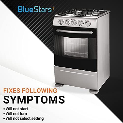 WB03X32194 Range Burner Control Dial Knob Stainless Steel Finish