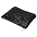 Dazzling Glitter Sparkling Bling Sequins Handbag Clutch Evening Party Bag (Black01)