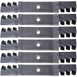 6PK Mulching Lawn Mower Blades for 48" John Deere D140 D150 D160 LA130 LA140 LA145 LA155 LA165 X 140 X165 145 155C GX21784 GX21786 GY20852