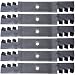 6PK Mulching Lawn Mower Blades for 48" John Deere D140 D150 D160 LA130 LA140 LA145 LA155 LA165 X 140 X165 145 155C GX21784 GX21786 GY20852 primary