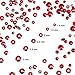 Bememo 3456 Pcs Crystals Diamond Rhinestones AB Clear Flat Back Round Gems Flatback Glass Mixed Size Crystals Gems for Crafts Clothes Shoes Makeup Bags Decor, 6 Sizes(Red)