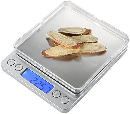 Mastore 500g High Precision Digital Pro Pocket Kitchen &amp; Jewelry Scale, Lab Weight with Back-Lit LCD Display 0.001oz/0.01gResolution (Silver)