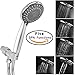 Aoche 5 Function Luxury Handheld Shower Head with Hose and Bracket Holder, Massage, Rainfall, Spa Experience, High Pressure, Water Saving, Easy Installation, Chrome Finish