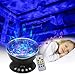 StarLight Ocean Wave Projector with 7 Colors Night Light Built-in Mini Music Player and Remote Control(Black)