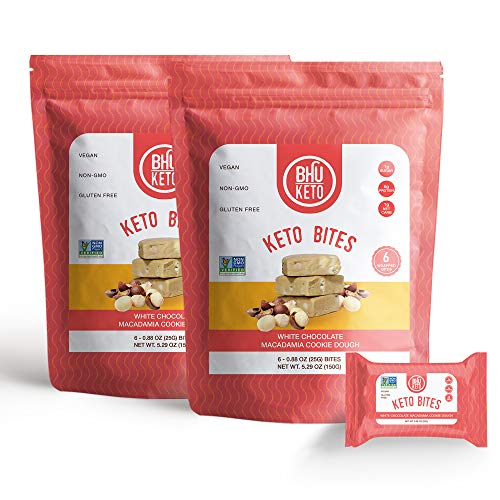 BHU Keto Bites - White Chocolate Macadamia Cookie Dough (2 Bags)