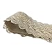Charming House Women's Vintage Obi Bowknot Leather Wide Waist Cinch Belt (Lace Off-white)