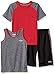 CB Sports Boys' 3 Piece Performance Tank, Tee, and Short Set