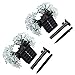 Qedertek Solar String Lights Flower, 2 Pack 22ft 50 LED Waterproof Outdoor Decoration Lighting for Patio, Lawn, Garden, Christmas, and Holiday Festivals (Warm white)