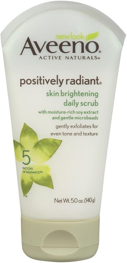 aveeno positively radiant exfoliating face wash