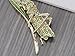 Alilang Synthetic Peridot Green Rhinestone Crystal Insect Grasshopper Locust Leaf Big Pin Brooch, Gold