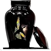 Bird Design Small Keepsake Cremation Urns for Human Ashes | Memorial Funeral Urns for Ashes | Secure & Beautiful Keepsake for Loved Ones | Velvet Case Included