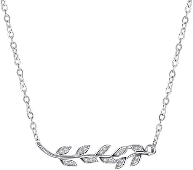Amazon.com: GIVA Sterling Silver Leaf Pendant with AAA+ CZ Stones For Women and Girls with 925 