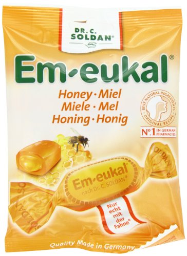 Dr. Soldan Em-eukal Cough Drops Bag, Honey, 2.65 Ounce