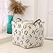 LANGYASHAN Square Storage Baskets Waterproof Canvas Children Laundry Nursery Hamper for Shelves Gift Baskets Toy Organizer Room Decor (Square alphabet)