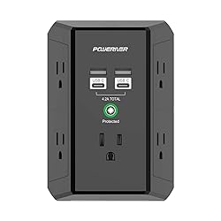 Multi Outlet Extender Surge Protector - POWERIVER