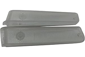 1 Pair Left Right Front Turn Signal Lights Clear Transparent Compatible With 73 74 75 76 77 78 79 FORD F-150 F150 Truck and 7