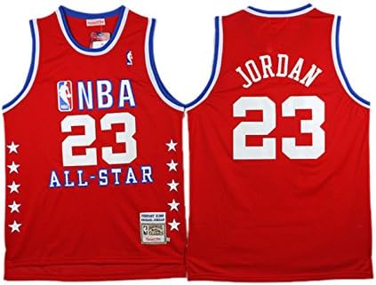 NBA 23 Michael Jordan 1988-89 All Star Red Hardwood Classics Jersey Size-XXXL