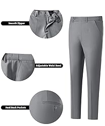 Mens Gray Suits 3 Piece Suit Set Slim Fit Suits for