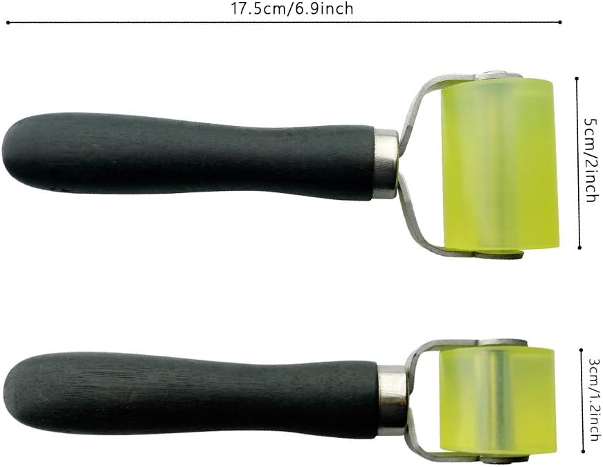 2Pcs Car Vehicle Sound Deadener Application Rolling Wheel Roller - Image 3