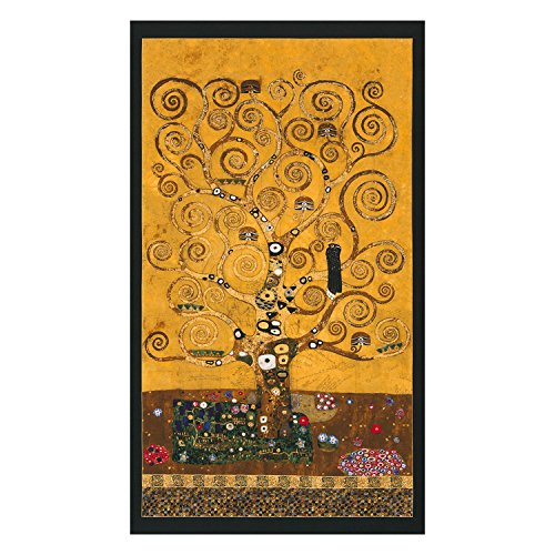 Robert Kaufman Kaufman Gustav Klimt Tree Panel Gold Fabric
