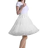 Petticoats for Women Tutu Skirts Elastic Waist Chiffon Princess Soft Ballet Dance Cosplay Lolita Fluffy Skirt