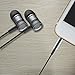 ROCK Earbuds with Microphone Metal Housing Durable Braided Cable Low Distortion Noise Isolating HiFi Stereo Heavy Bass Wired Stereo in-Ear Earbuds Headphones Headset with 3.5mm Jack (Tarnish)