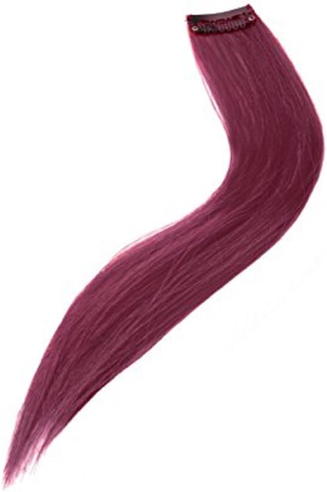 Clip-In Hair Extension Highlights Streaks x 2 burgundy