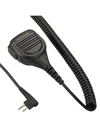 Micrófono de altavoz con cable reforzado para Motorola Radios BPR40 CP200 CP200D CP200XLS CP185 CP110 CLS1410 CLS1110 PR400 VL50 DTR650 RMU2040 RMU2080 RDU4100 CLS DTR RDU RDV RMU RMV, micrófono de hombro