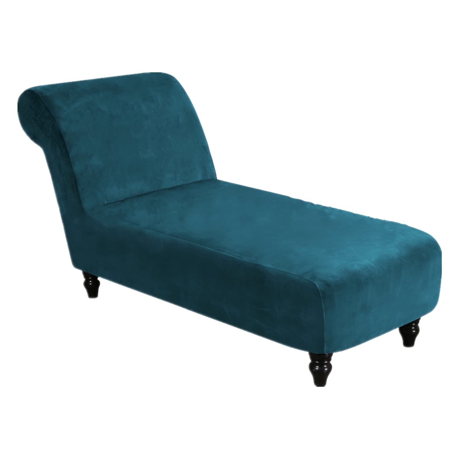 Photo 1 of GAMUKAI Luxury Velvet Chaise Lounge Slipcover – High-Stretch, Machine Washable Cover for Armless Chaises – Indoor Chaise Cover for Living Room, Sofa, Bedroom(Teal)