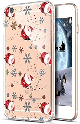 Immagini Natale Iphone 6.Cover Iphone 6s Plus Cover Iphone 6 Plus Serie Pittura Natalizia Fiocco Neve Snowflake Trasparente Morbida Tpu Silicone Gel Custodia Case Cover Per Iphone 6s Plus 6 Plus Fiocco Neve Babbo Natale Amazon It Fai Da Te