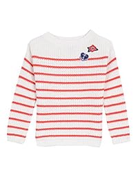 Náutica - Jersey para niña con ilustraciones de Intarsia