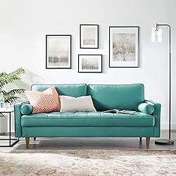 Modway Valour Sofa Performance Velvet Upholstered