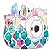 Fintie Protective Case for Fujifilm Instax Mini 25 26 Instant Camera - Premium Vegan Leather Bag Cover with Removable Strap (Moroccan Love)