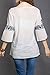 Women's T-Shirt,Bell Sleeve Embroidered Peasant Tops Cotton Tees Blouse