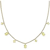 Kendra Scott Womens Cailin Delicate Strand Necklace Gold Light Green Crystal One Size,