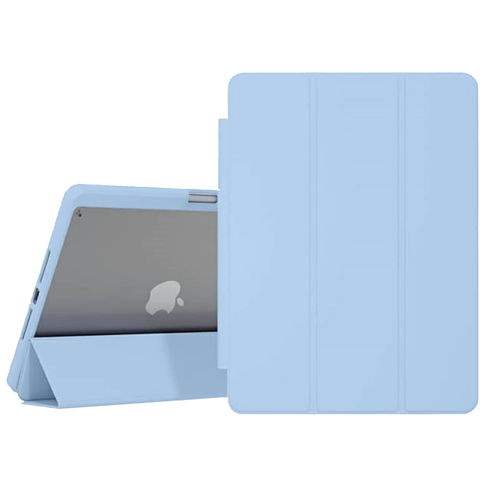 Case for iPad Air 5th Generation (2022), iPad Air 4th Generation (2020), iPad 11 Pro (2020) iPad 11 Pro 2018 With Auto Sleep/Wake, Shockproof Transparent Back Shell Tablet Cover (Aqua Blue)