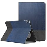 MoKo Case for iPad Pro 10.5 - Premium Light Weight Stand Folio Shock Proof Cover Protector for Apple iPad Pro 10.5 Inch 2017 Released Tablet, Blue & Gray (with Auto Wake / Sleep)