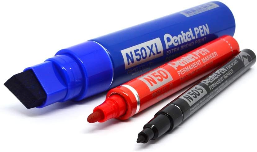 Pentel N50S Bullet Tip Permanent Marker - Black (Pack of 12), 1 count (Pack of 12) - Image 3