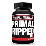 PRIMAL RIPPED 10X - Thermogenic Fat Burning Supplement — Advanced Weight Loss — Tone Muscles, Shred Abs, & Enhances Workout Results — Targets Belly Fat — 60 Capsules