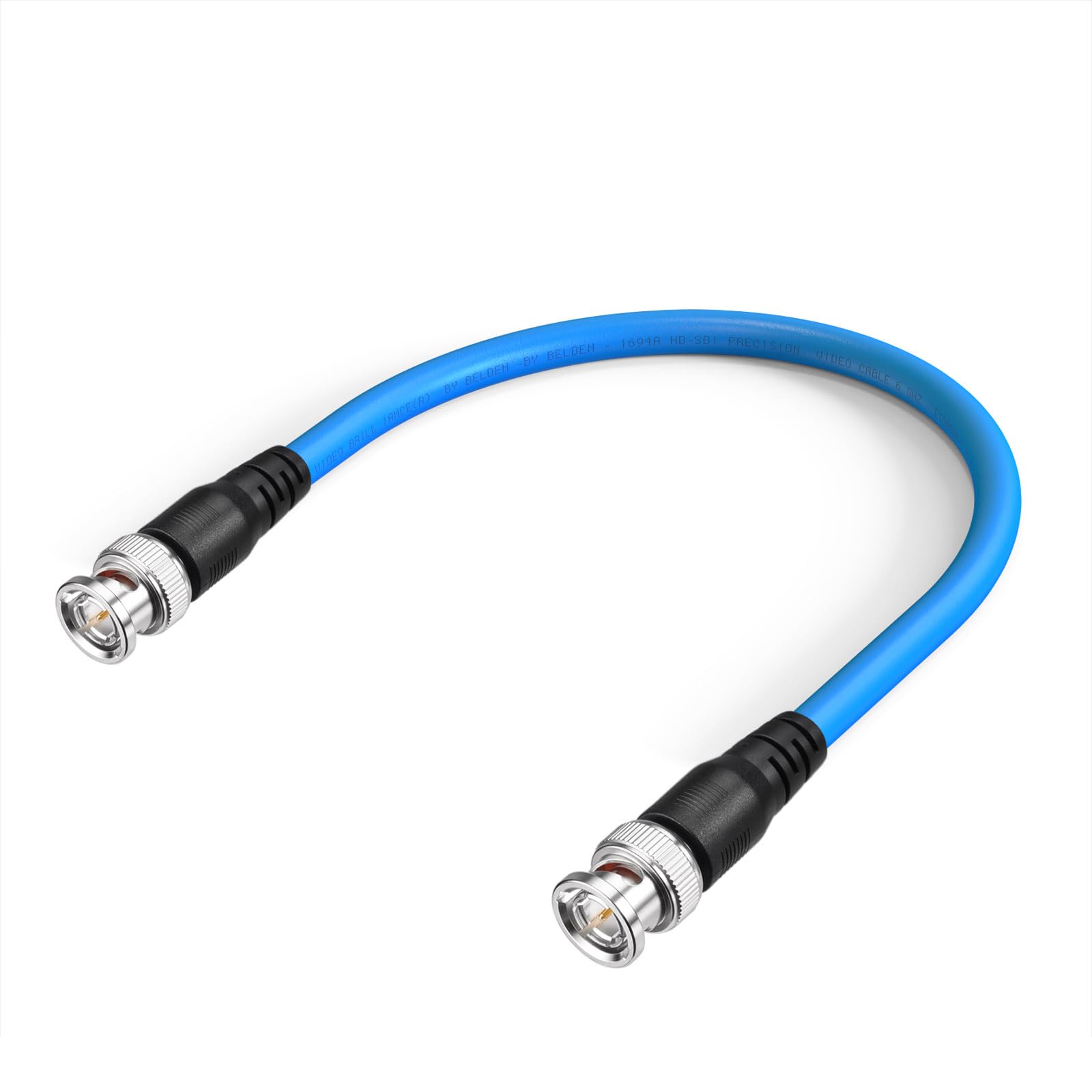 Superbat 3G/6G/12G SDI Cable 30cm/1FT BNC Belden 1694A 75ohm Male to Male SDI Video Cable for HD Camera CCTV Monitor Video Equipment Supports HD-SDI/3G-SDI/6G-SDI/12G-SDI/4K/8K