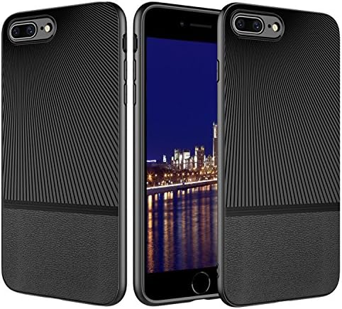iPhone 8 Plus Case, iPhone 7 Plus Case, WINWONBRA [Support Wireless Charging] Shock Absorption [Anti Scratch] TPU Cover Protective Case for iPhone 7 Plus/iPhone 8 Plus[Black]