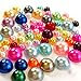 300 pcs 4mm - 8mm DIY Art Faux Pearls Flatback Mix Colors Size ~ M1-10