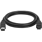 Cmple - 9 PIN/ 6PIN BILINGUAL FireWire 800 - FireWire 400 Cable - 6FT, Black