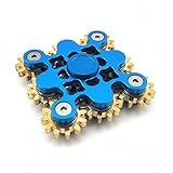 Fidget Hand Spinner Toy Stress Reducer - Finger Toy for Children and Adult (9 Gears Blue)