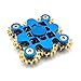 Fidget Hand Spinner Toy Stress Reducer - Finger Toy for Children and Adult (9 Gears Blue)