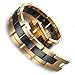 Kstyle Jewelry Tungsten Magnetic Hematite Mens Bracelet Black & Gold 7.8