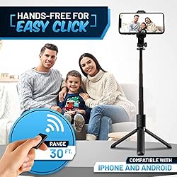 Texlar Selfie Stick Tripod with Remote for iPhone